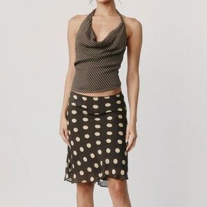 With Jean Casper top and Penny skirt